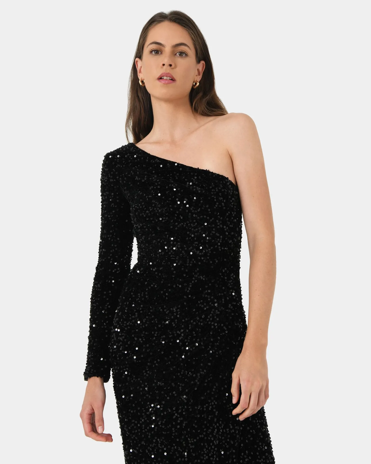 Ivy One Shoulder Sequin Dress