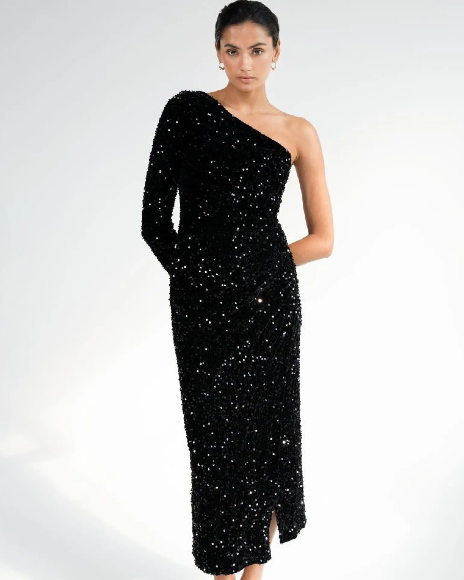 Ivy One Shoulder Sequin Dress
