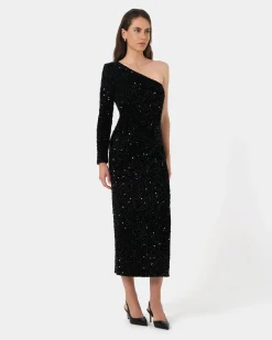 Ivy One Shoulder Sequin Dress