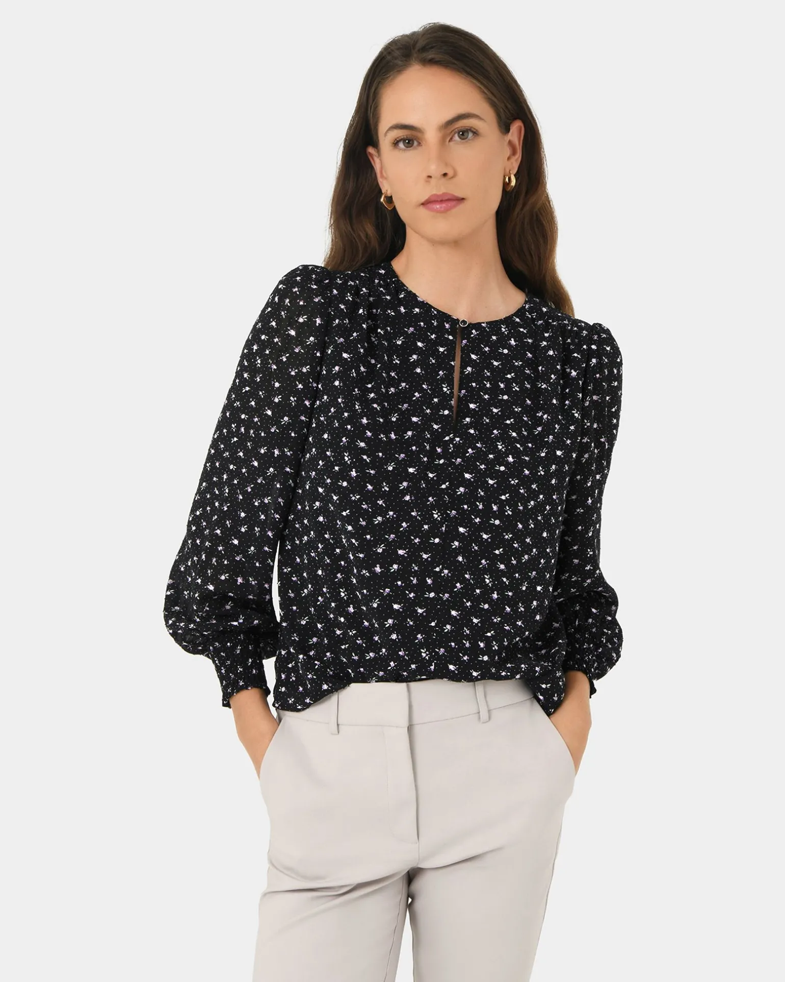 Jana Round Neck Blouse
