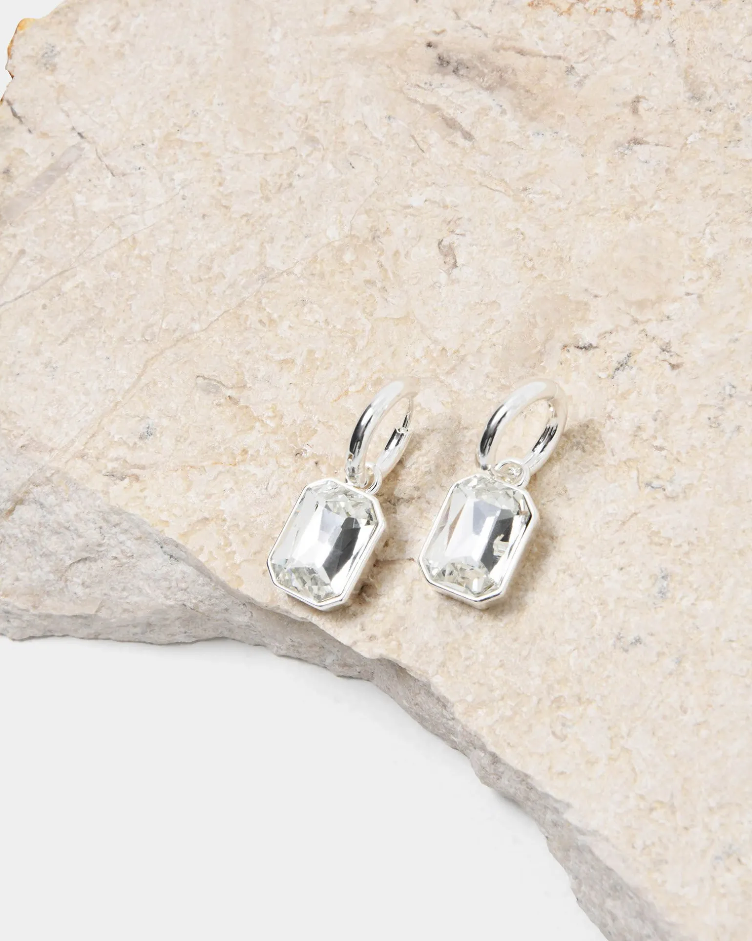 Jewel Sterling Silver Earrings