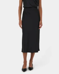 Joy Satin Midi Skirt