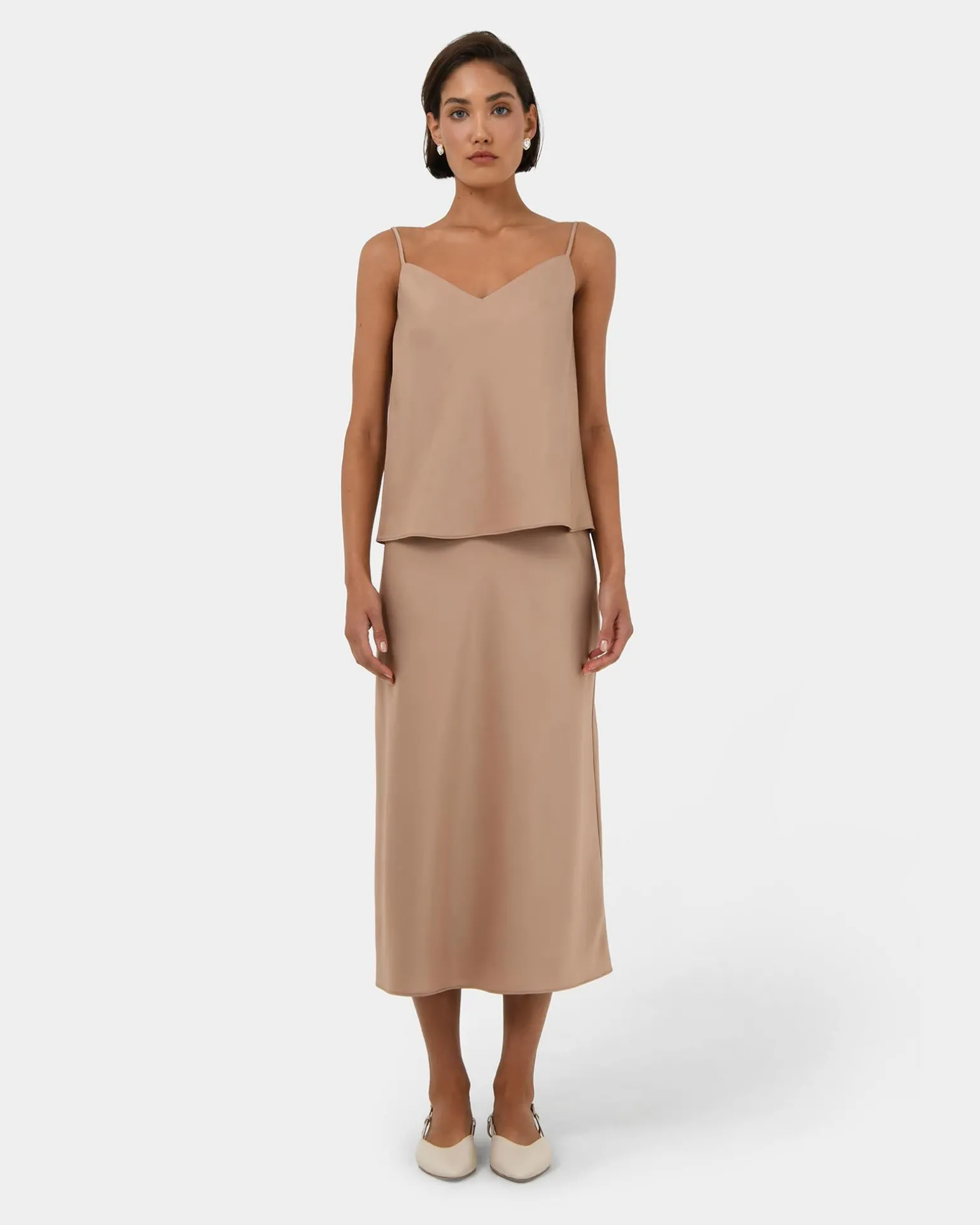 Joy Satin V-neck Cami