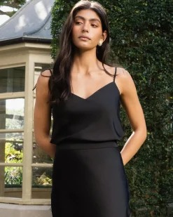 Joy Satin V-neck Cami