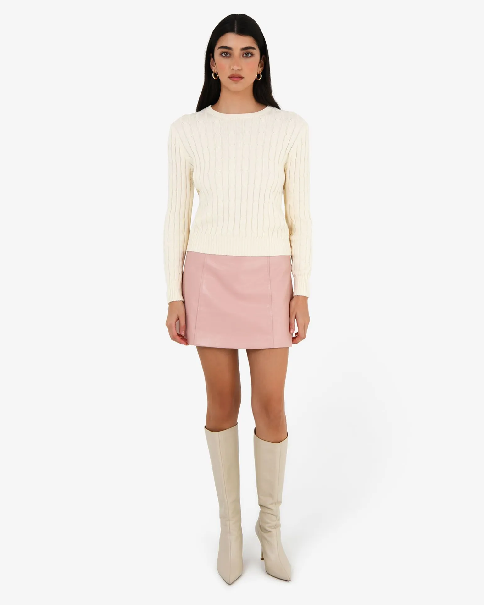 Juanita Cotton Cable Knit