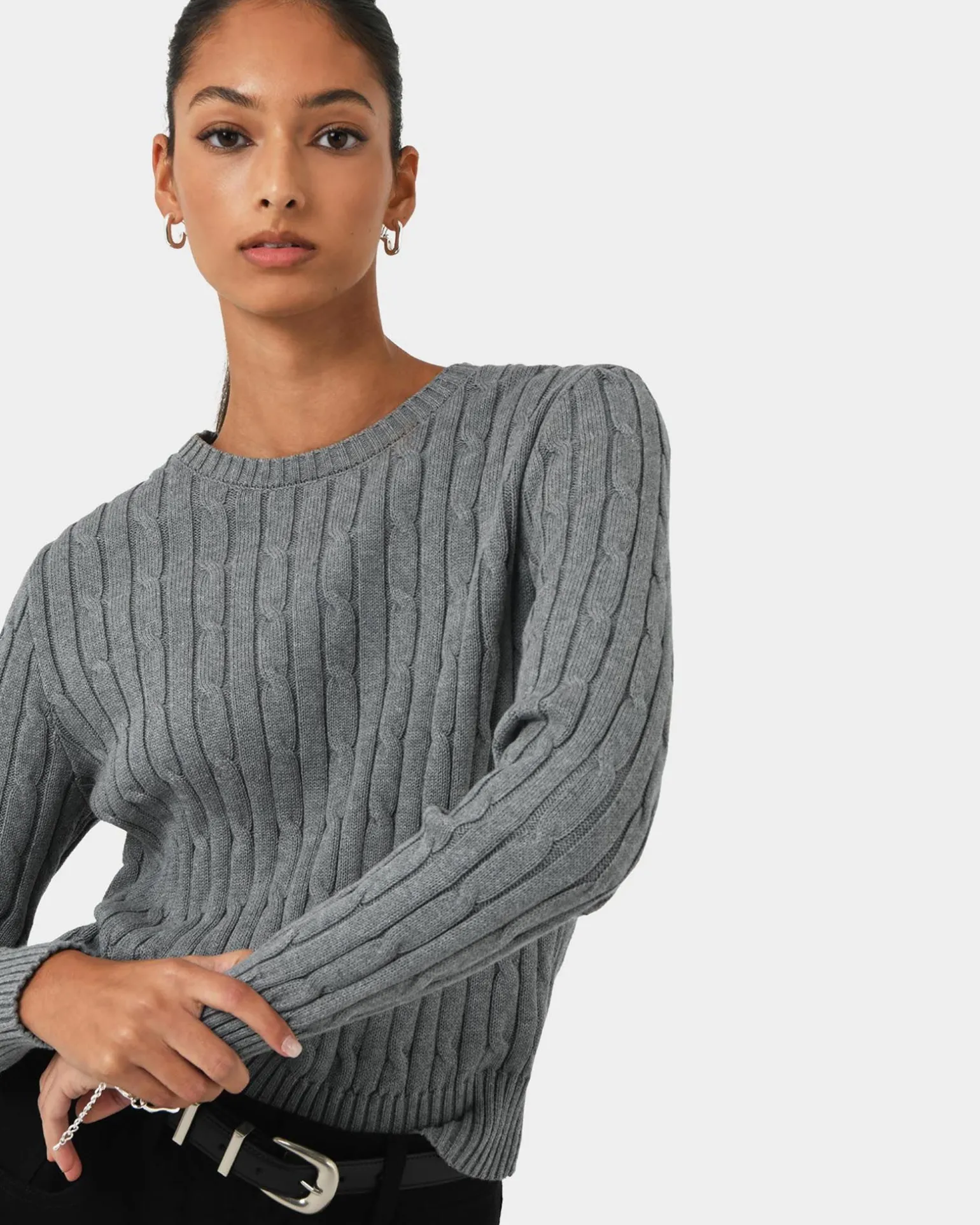 Juanita Cotton Cable Knit