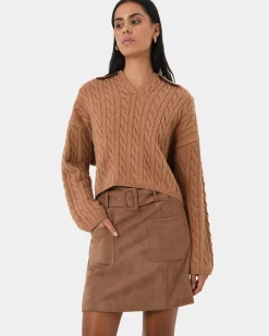 Julie Faux Suede Mini Skirt