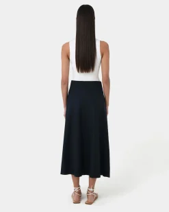 Kade Linen Blend Midi Skirt