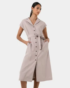 Kade V-neck Linen Dress