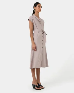 Kade V-neck Linen Dress