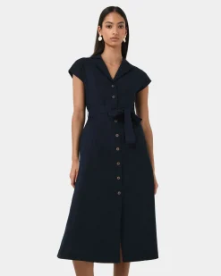 Kade V-neck Linen Dress