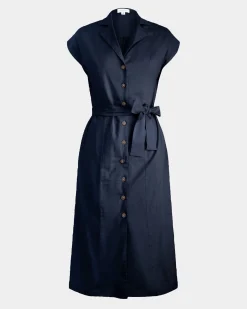 Kade V-neck Linen Dress