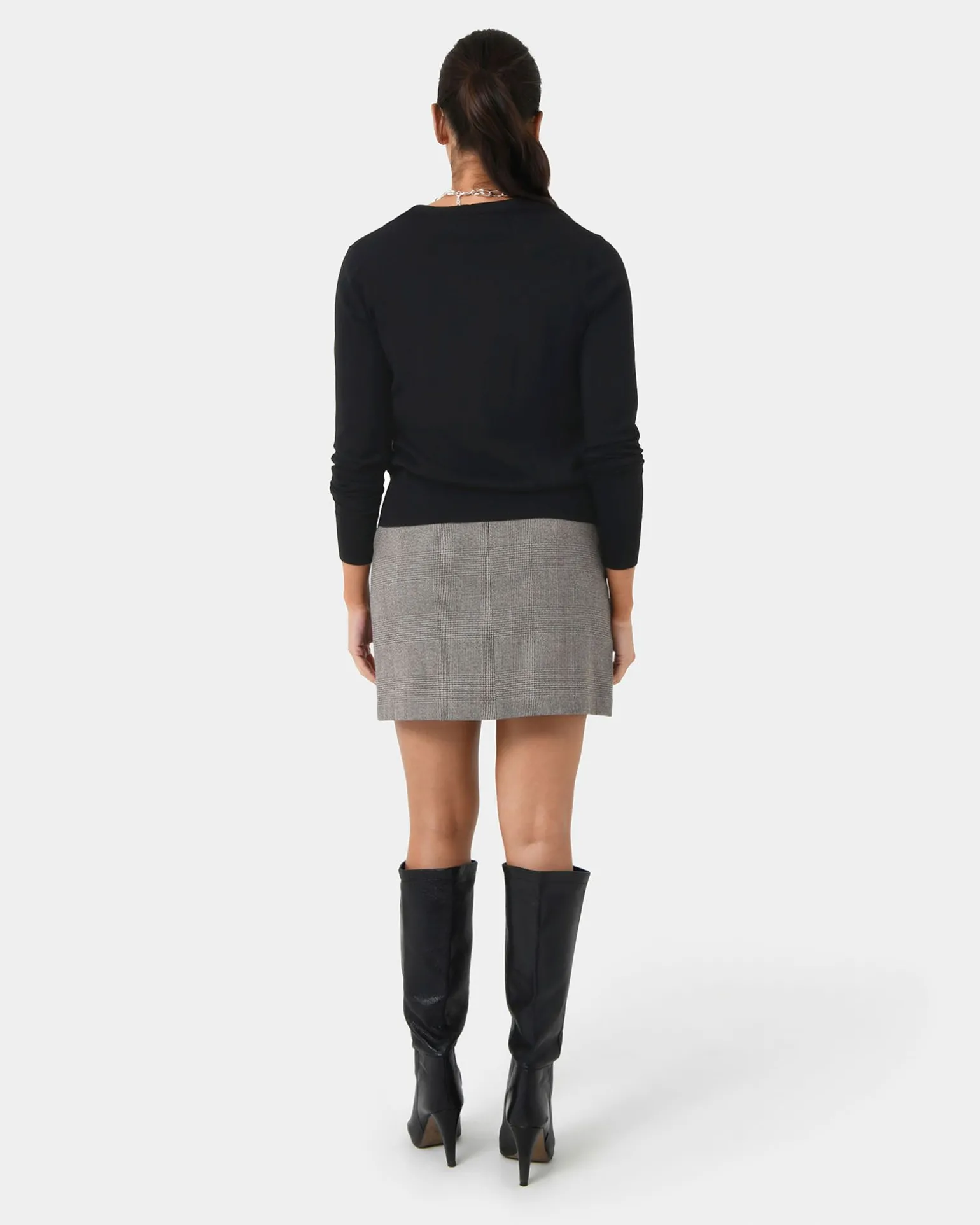 Kai Check Mini Skirt