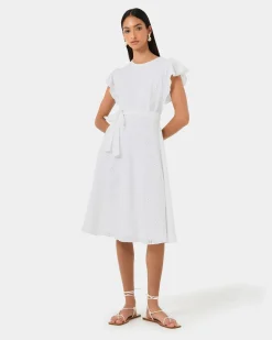 Kavya Tie-waist Cotton Dress