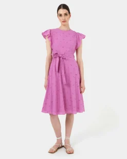Kavya Tie-waist Cotton Dress