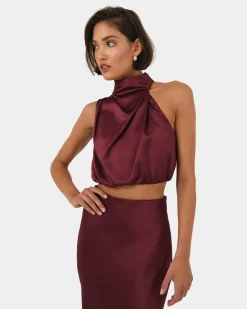Kaye Asymmetric Cowl Neck Top