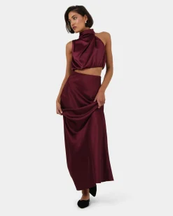 Kaye Asymmetric Cowl Neck Top