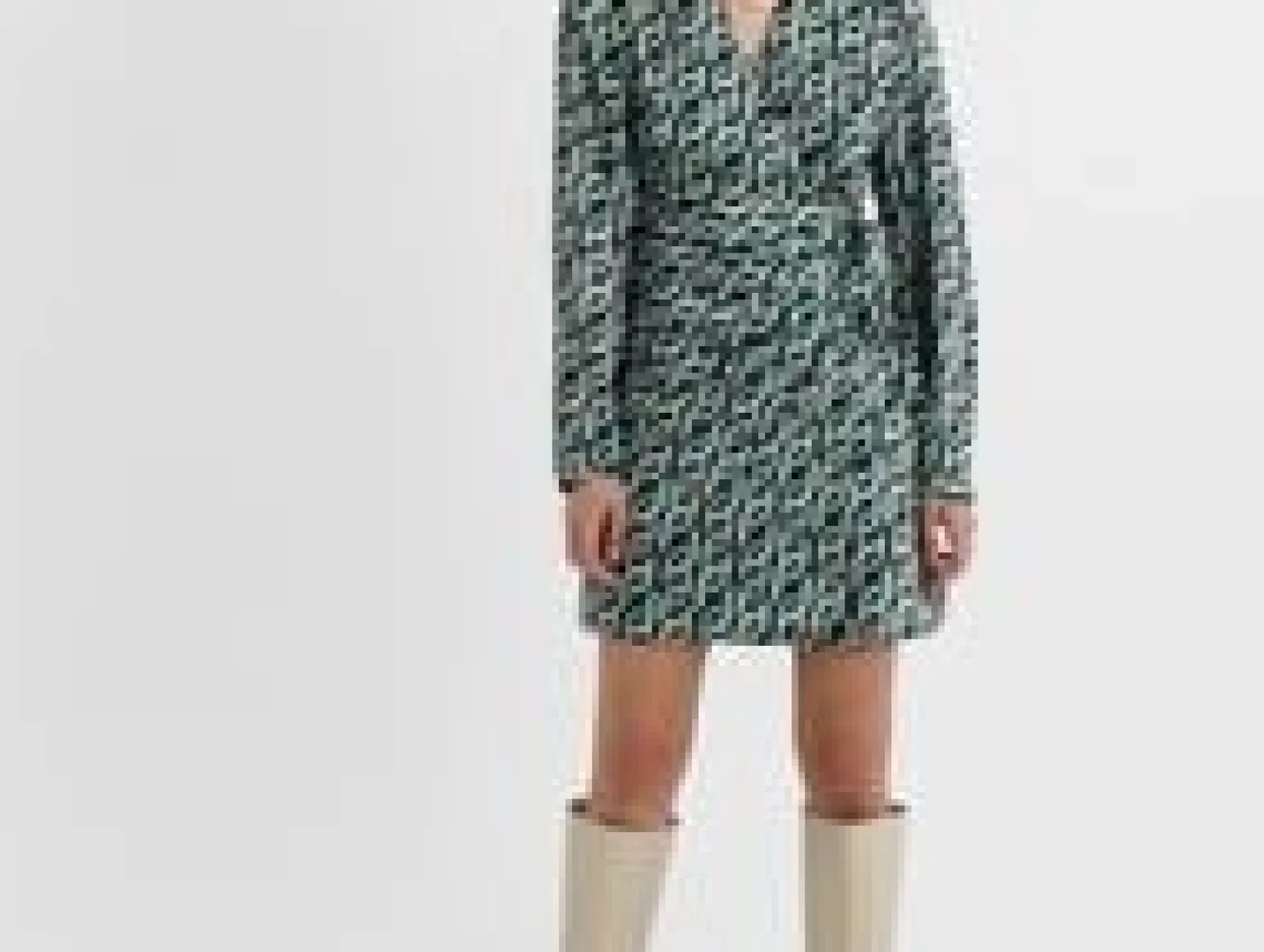 Keira Printed Mini Wrap Dress