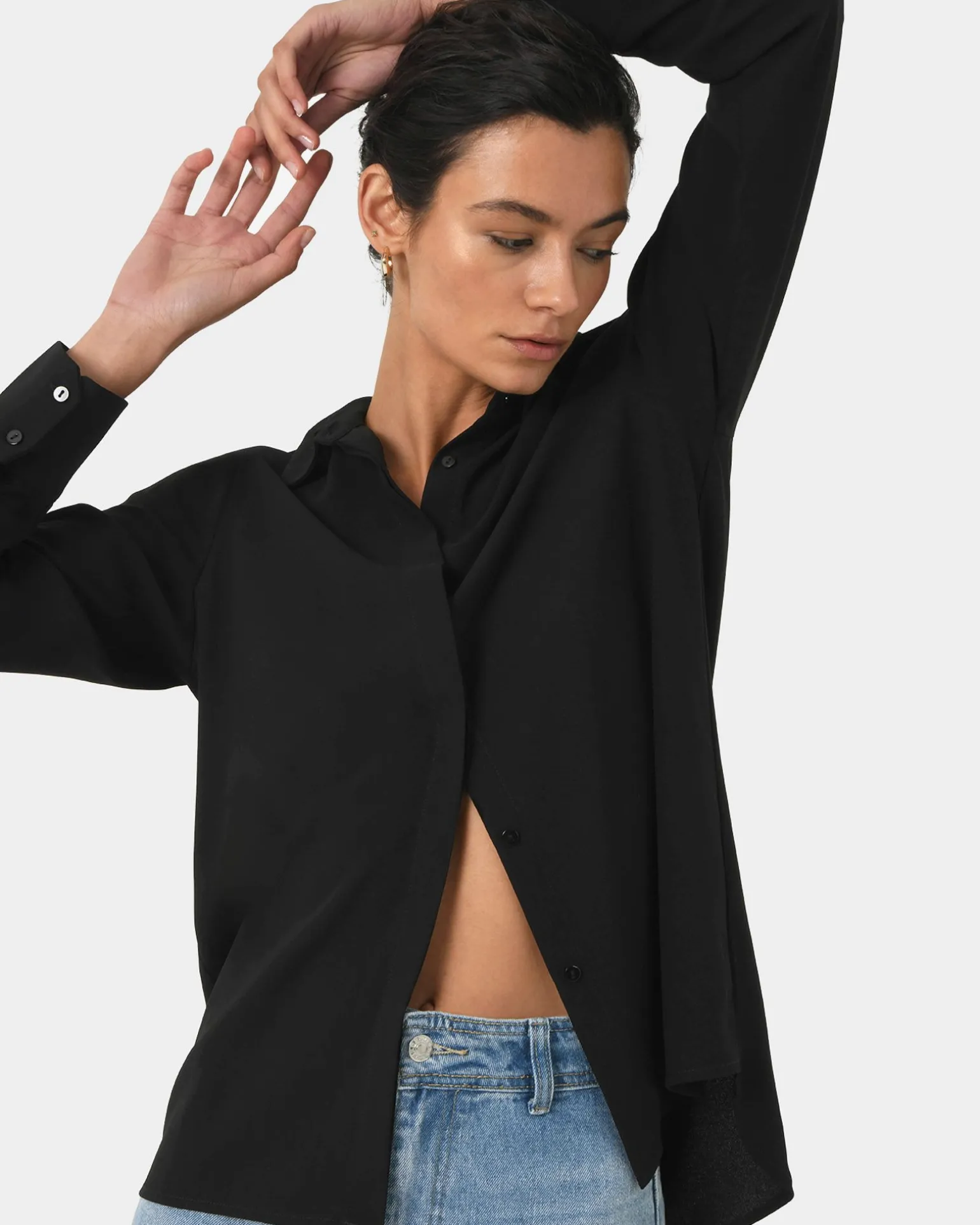 Kevin Relax Fit Crepe Shirt