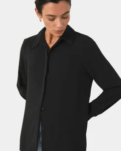 Kevin Relax Fit Crepe Shirt