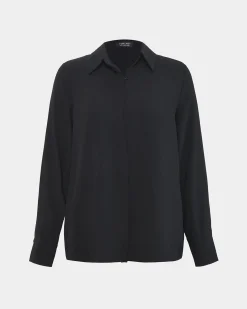 Kevin Relax Fit Crepe Shirt