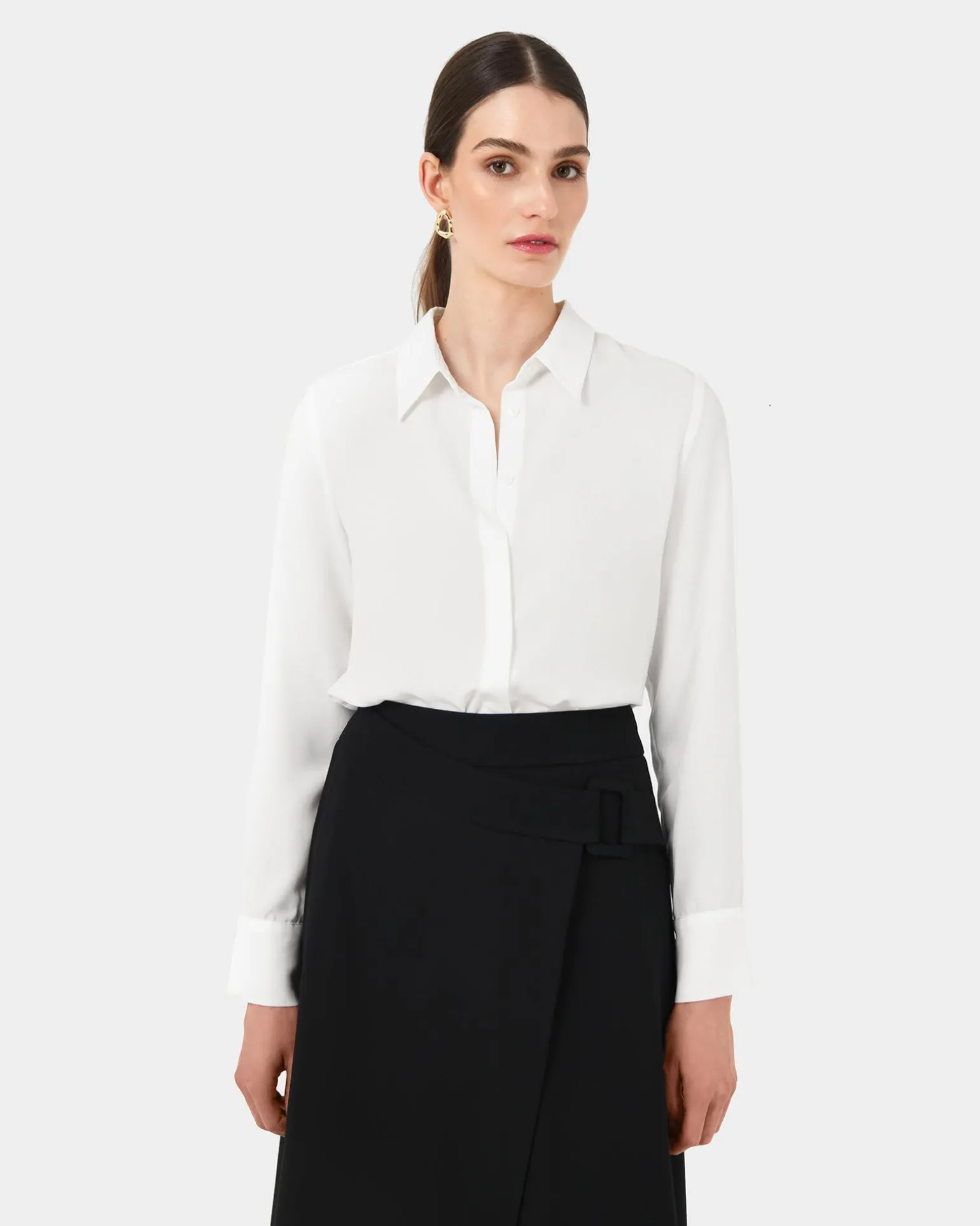 Kevin Relax Fit Crepe Shirt