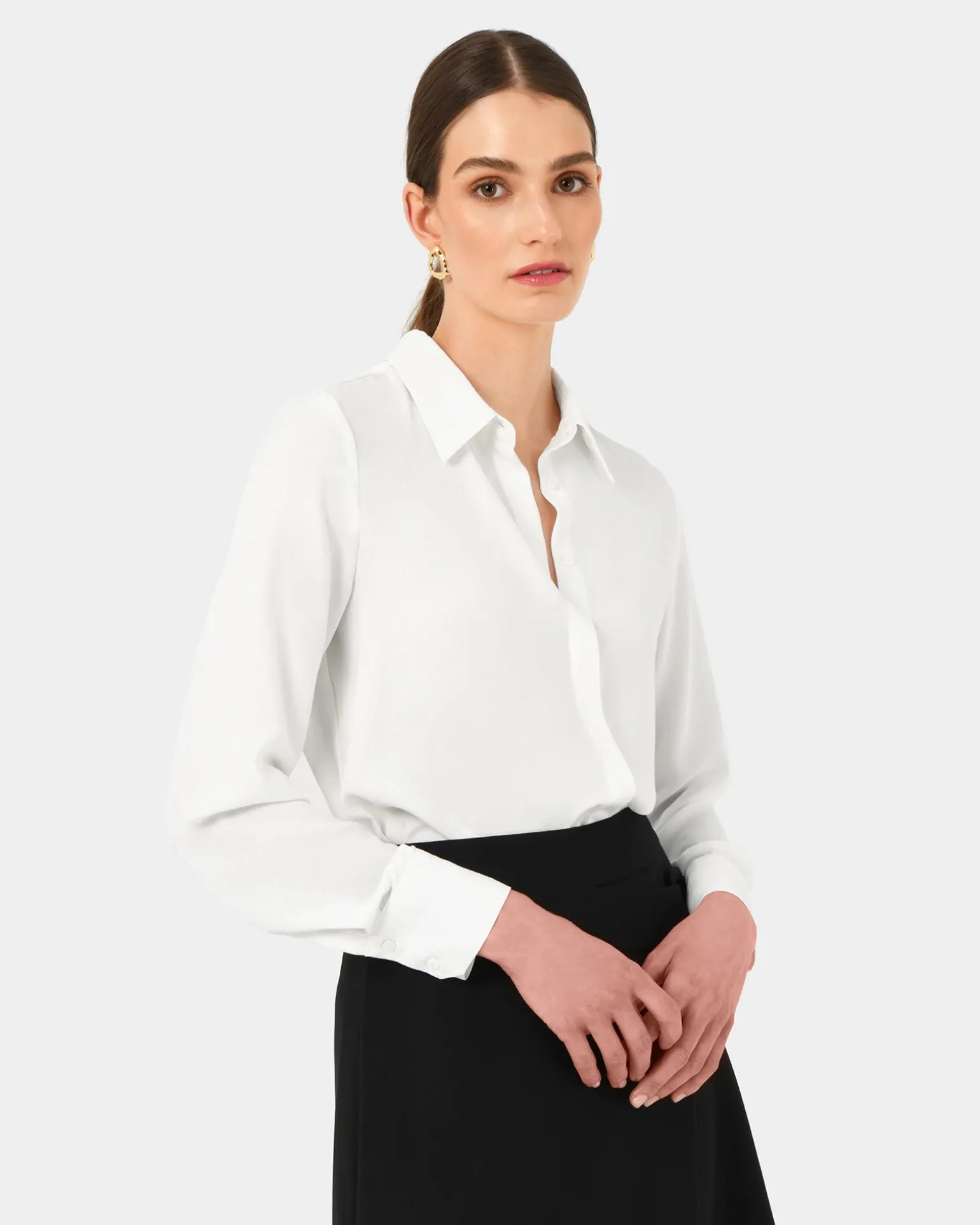 Kevin Relax Fit Crepe Shirt