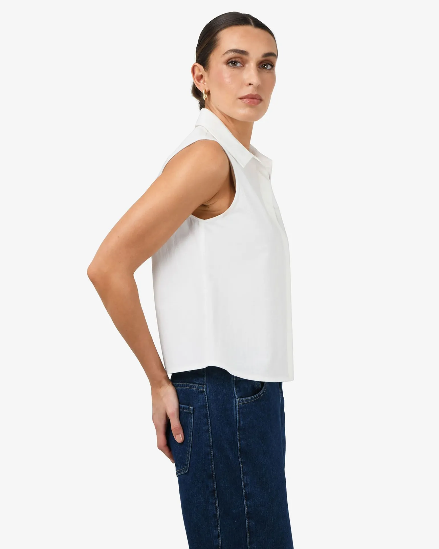 Kia Cotton Sleeveless Shirt