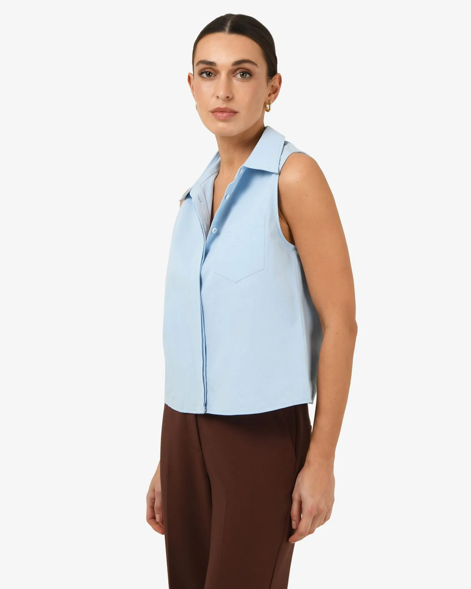 Kia Cotton Sleeveless Shirt