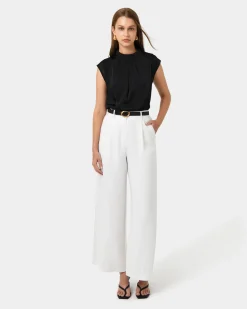 Kiar Pleated Satin Top