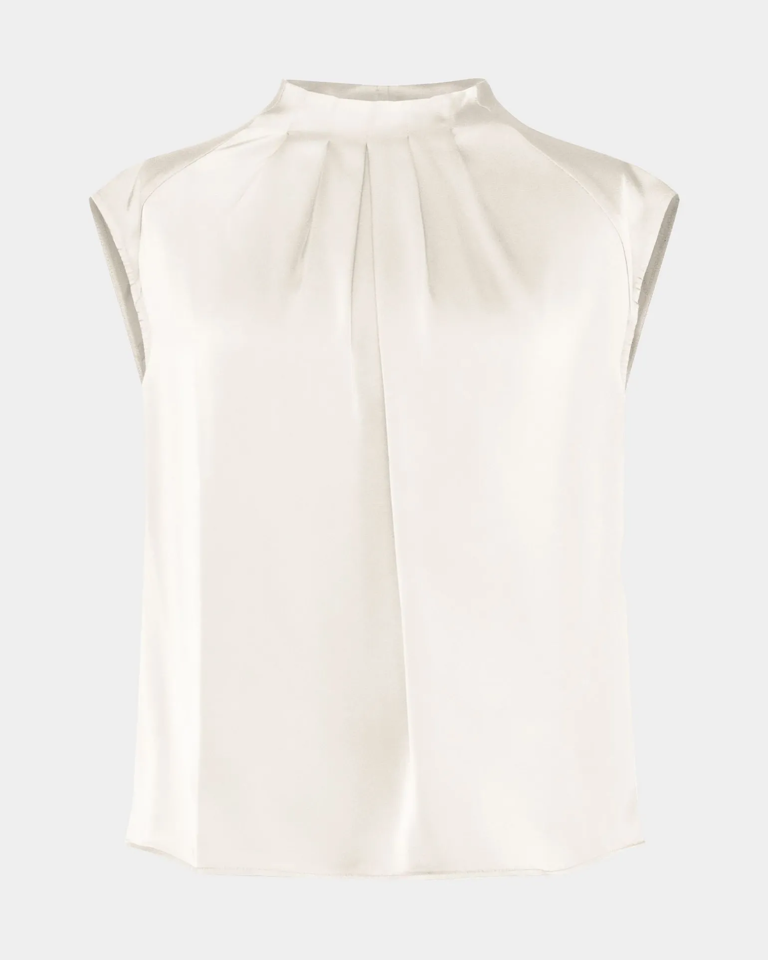 Kiar Pleated Satin Top