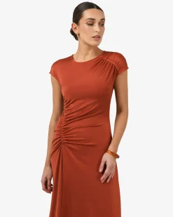 Kim Asymmetric Ruched Dress