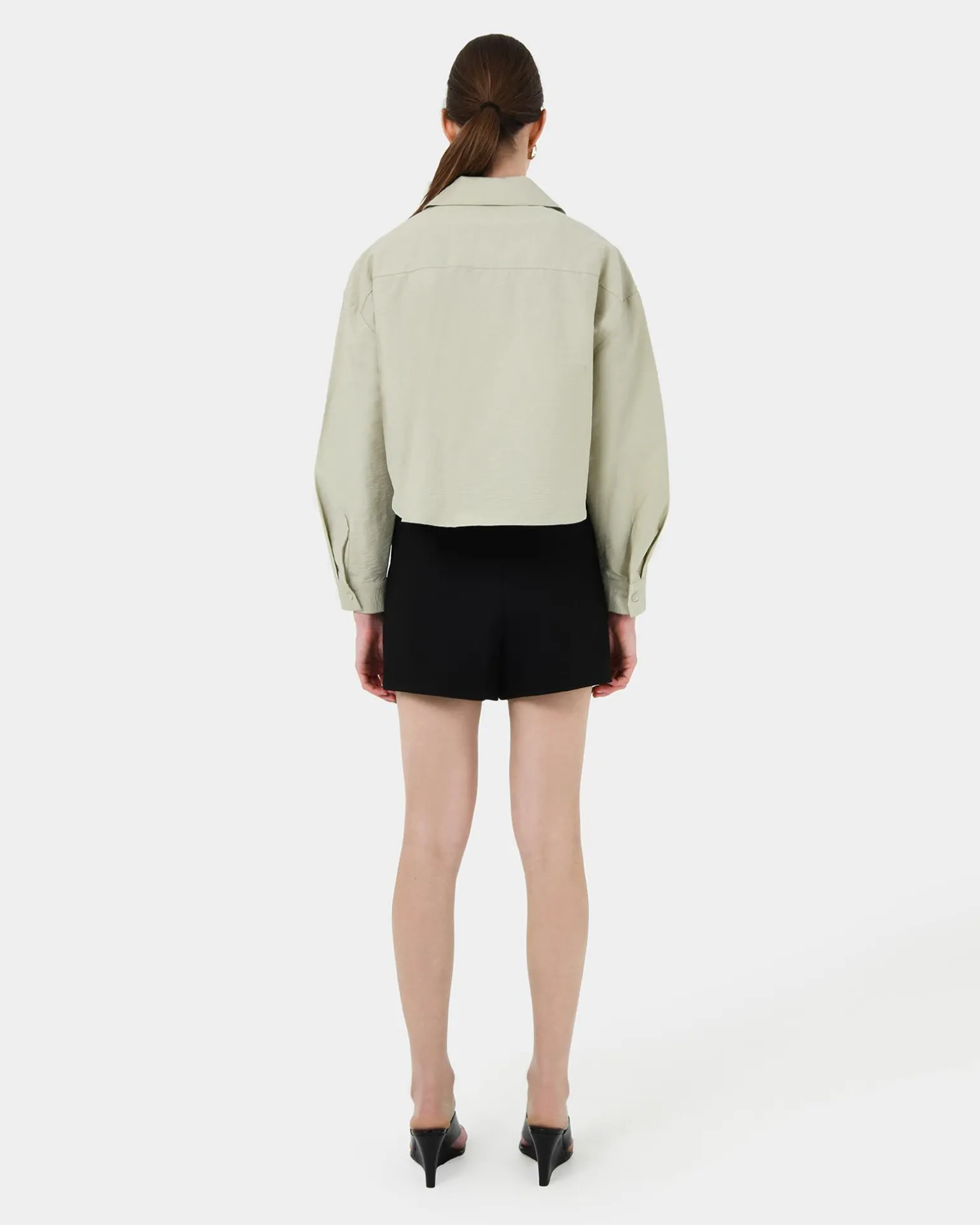 Kyla Crop Pocket Shirt