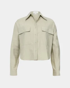 Kyla Crop Pocket Shirt