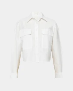 Kyla Crop Pocket Shirt