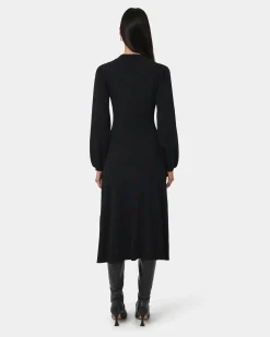 Lara Collar Midi Knit Dress