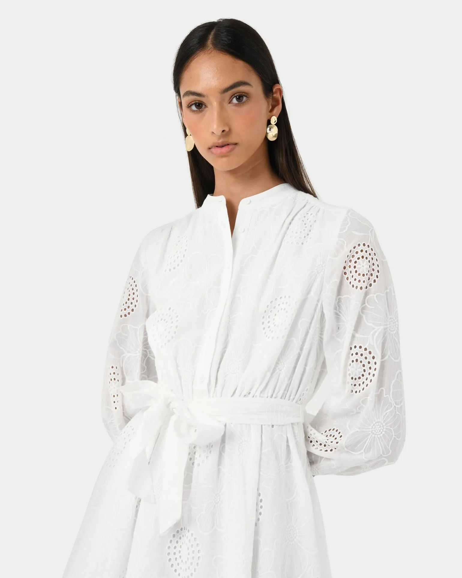 Lea Cotton Tie Dress