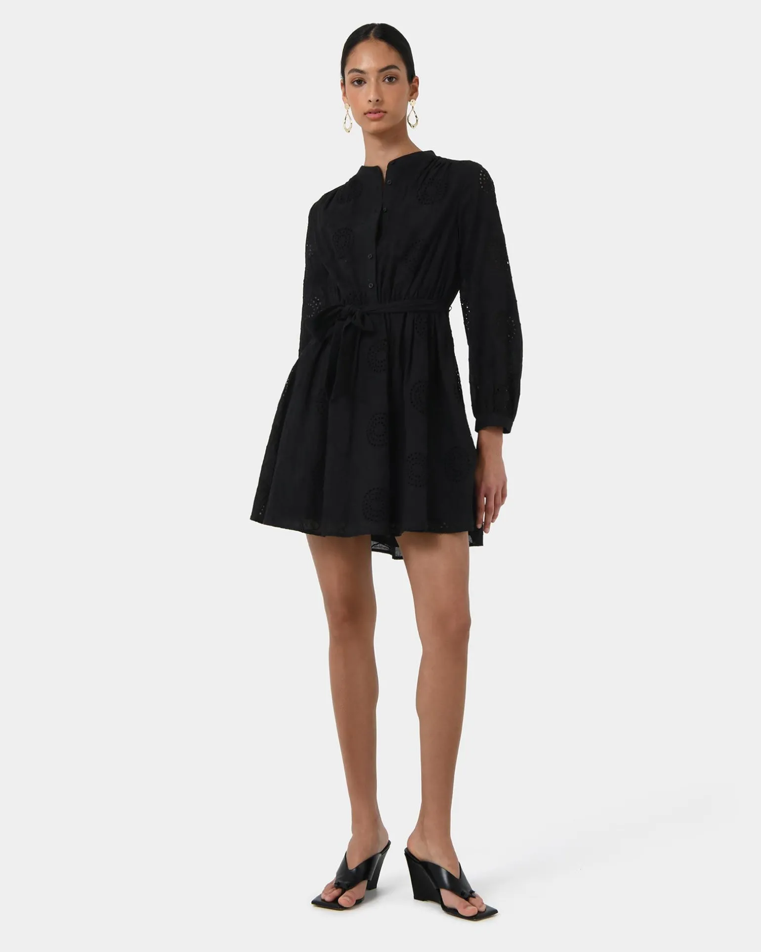 Lea Cotton Tie Dress