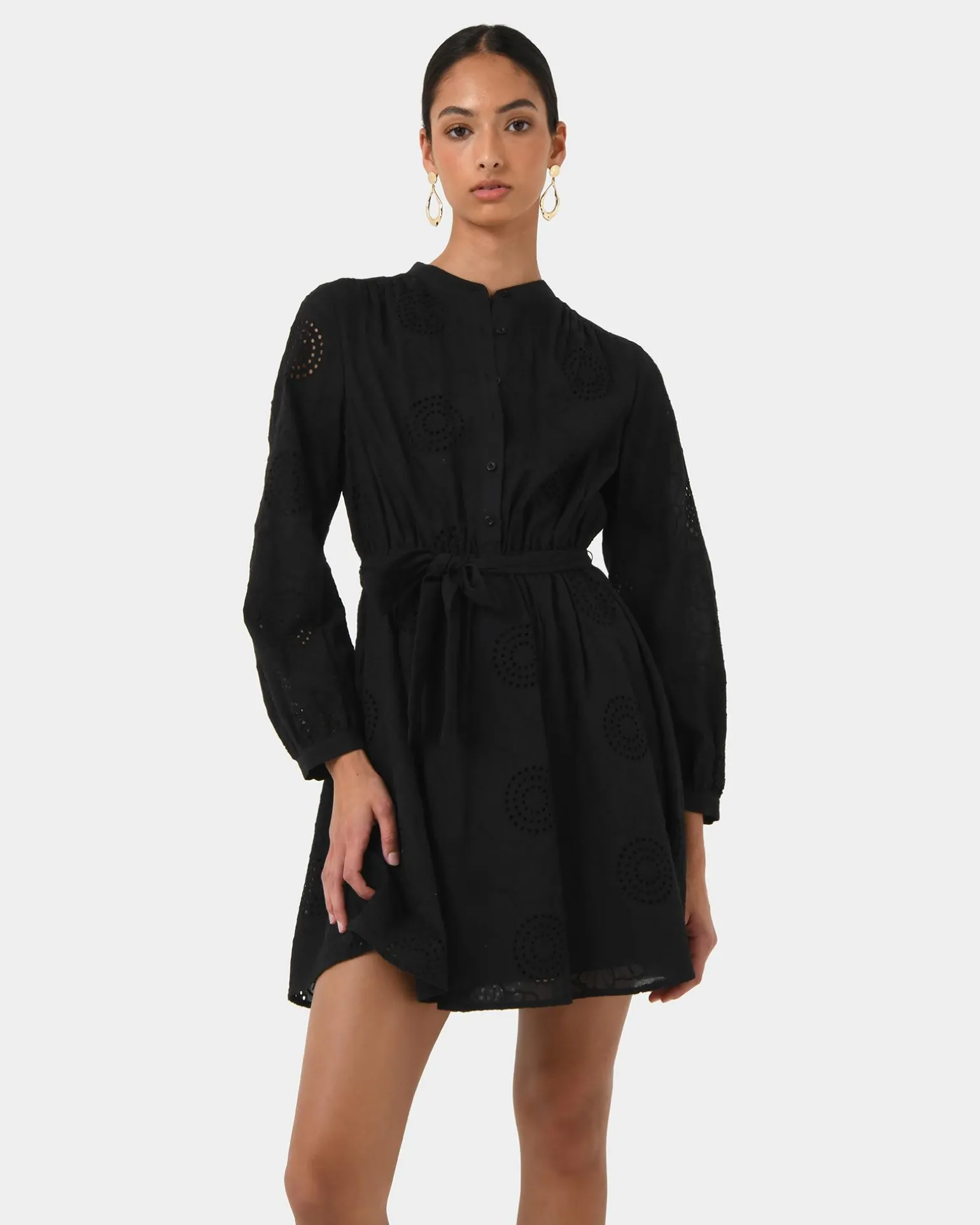 Lea Cotton Tie Dress
