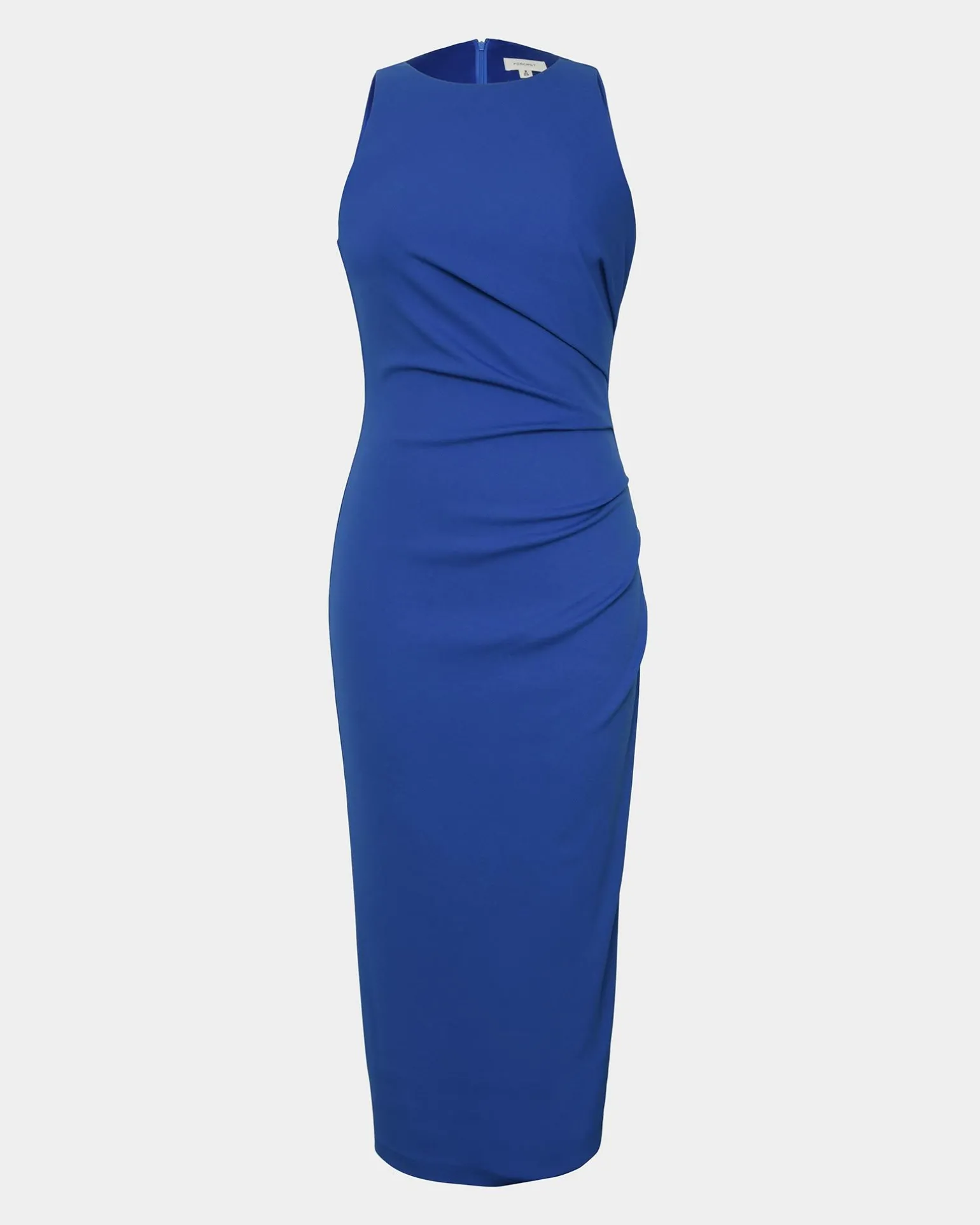 Leah Side Ruched Midi Dress