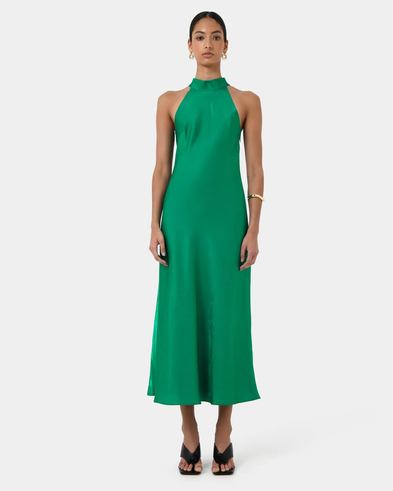 Leana Bias Midi Dress