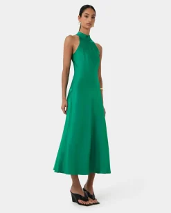 Leana Bias Midi Dress