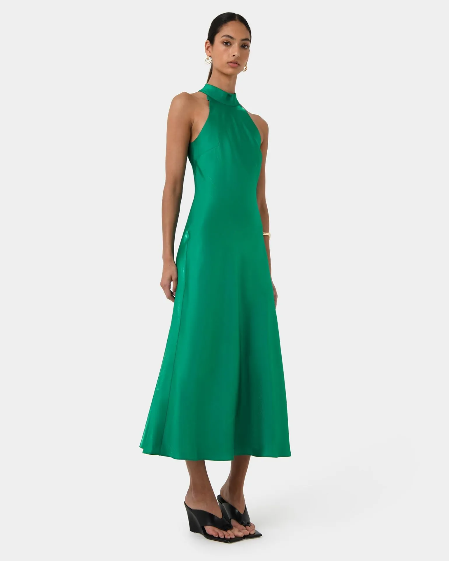 Leana Bias Midi Dress
