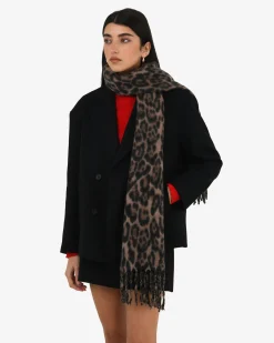 Leo Leopard Print Scarf