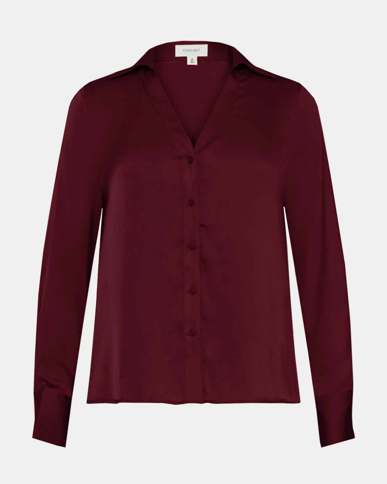 Lila V-neck Satin Blouse
