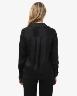 Lila V-neck Satin Blouse