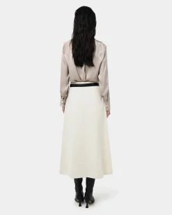 Lila V-neck Satin Blouse