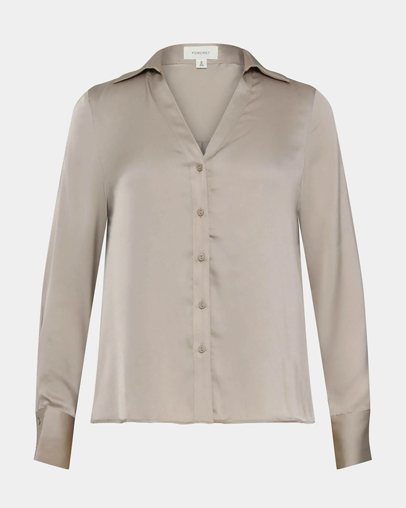 Lila V-neck Satin Blouse