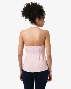 Lola Halter Neck Peplum Vest