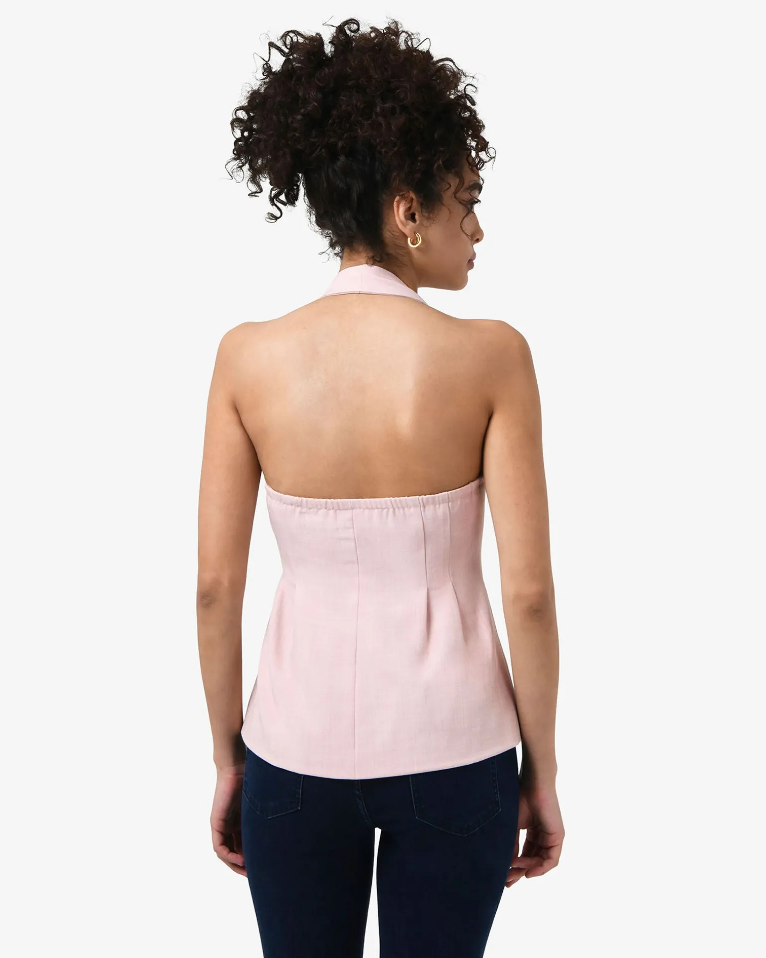 Lola Halter Neck Peplum Vest